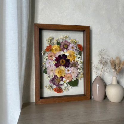 Blumenpoesie in drei Farben